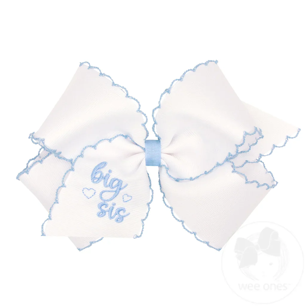 Wee Ones Embroidered Grosgrain Hair Bow - Image 8