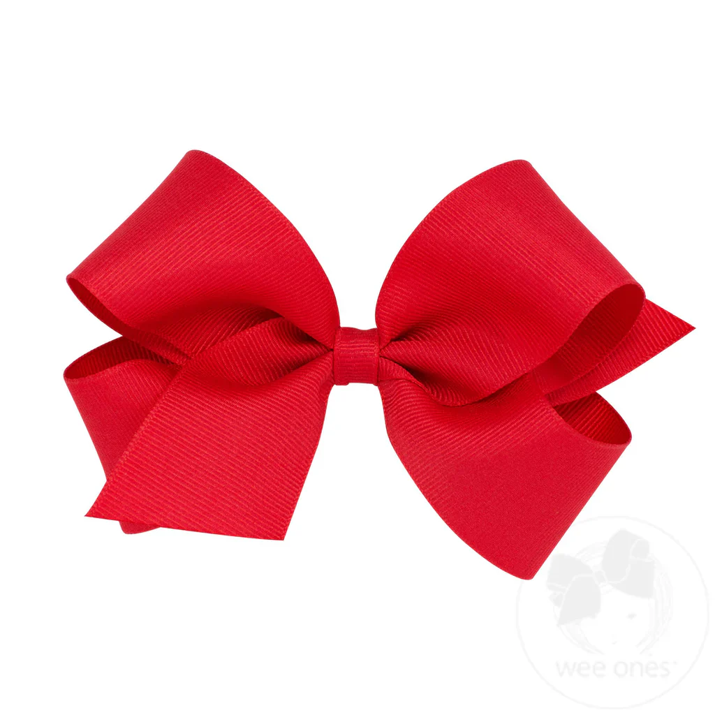 Wee Ones Medium Classic Grosgrain Hair Bow MANY COLORS - Image 12