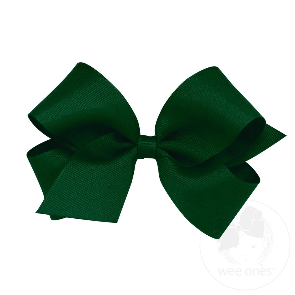 Wee Ones Medium Classic Grosgrain Hair Bow MANY COLORS - Image 15