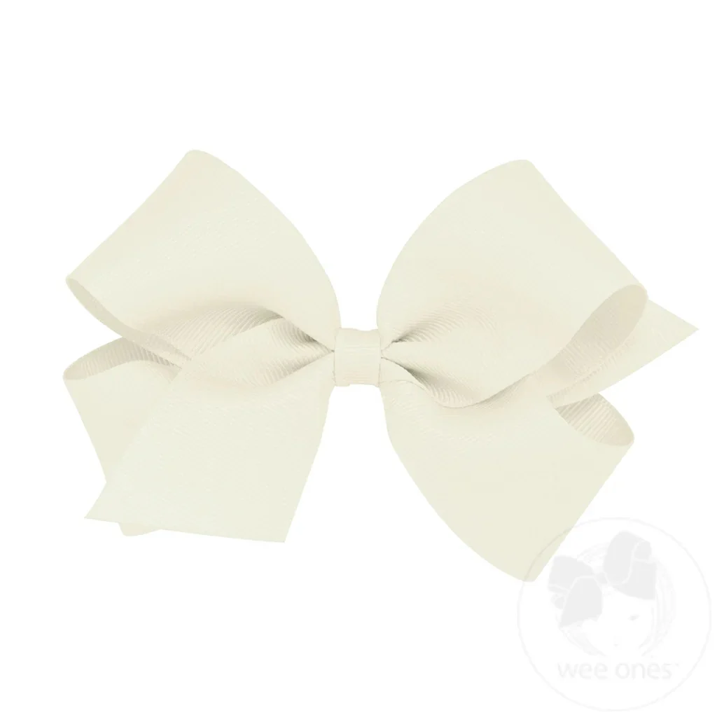 Wee Ones Medium Classic Grosgrain Hair Bow MANY COLORS - Image 16