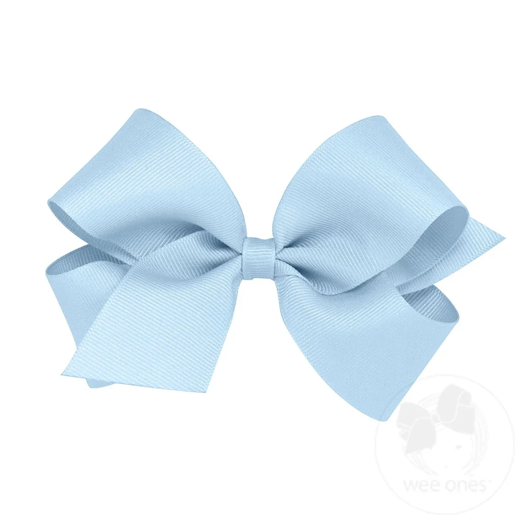 Wee Ones Medium Classic Grosgrain Hair Bow MANY COLORS - Image 21