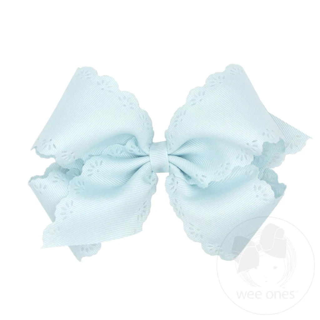 Wee Ones Medium Classic Grosgrain Hair Bow MANY COLORS - Image 23