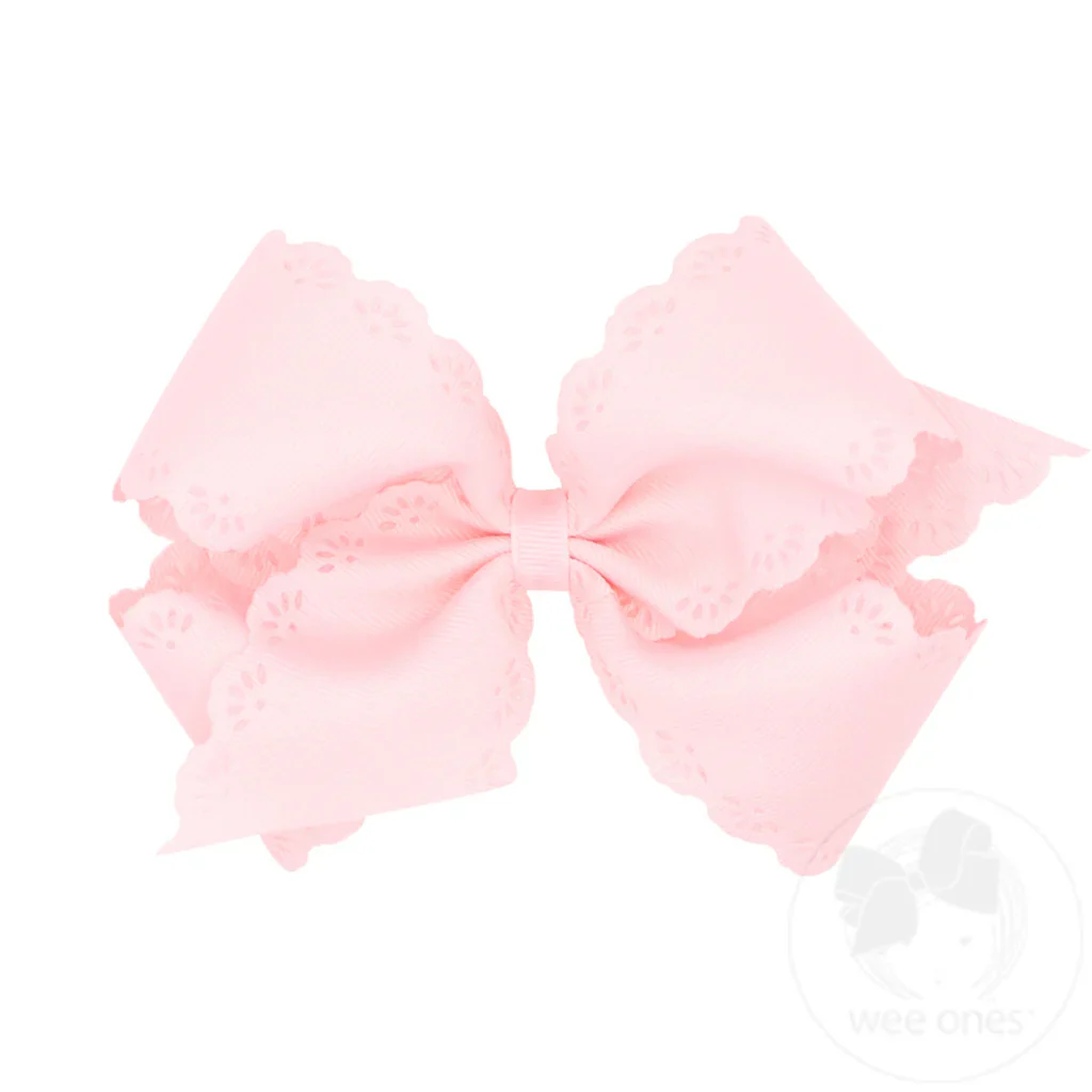 Wee Ones Medium Classic Grosgrain Hair Bow MANY COLORS - Image 24