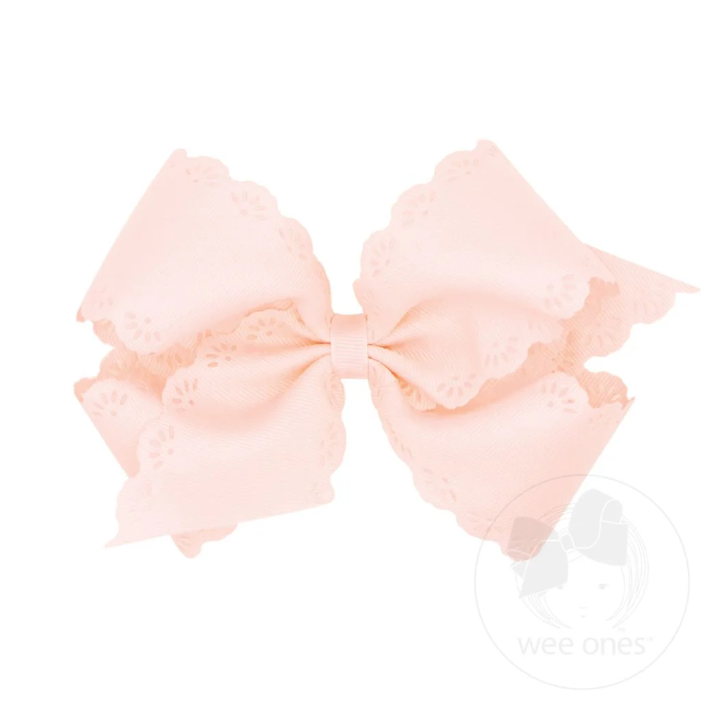 Wee Ones Medium Classic Grosgrain Hair Bow MANY COLORS - Image 26