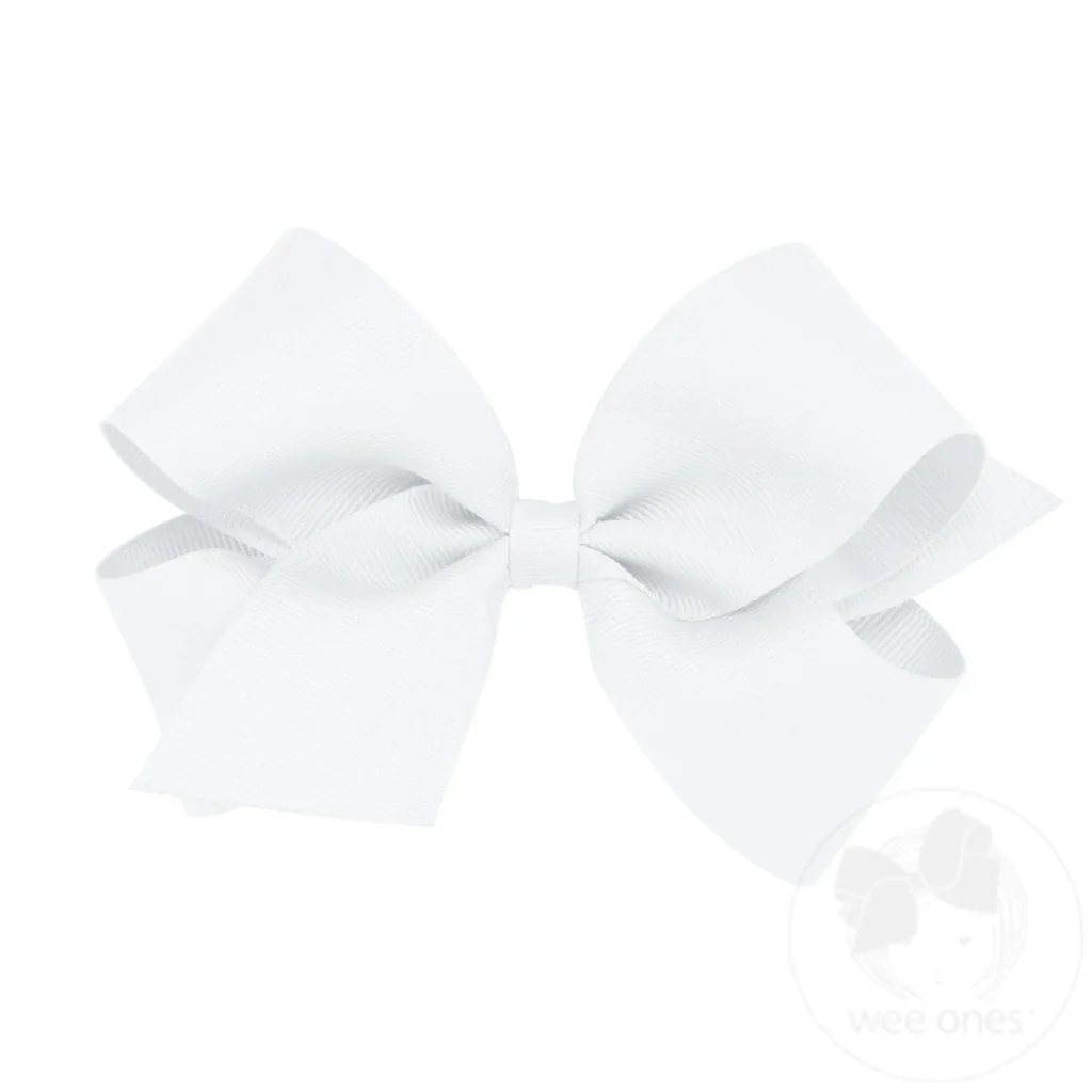 Wee Ones Medium Classic Grosgrain Hair Bow MANY COLORS - Image 8
