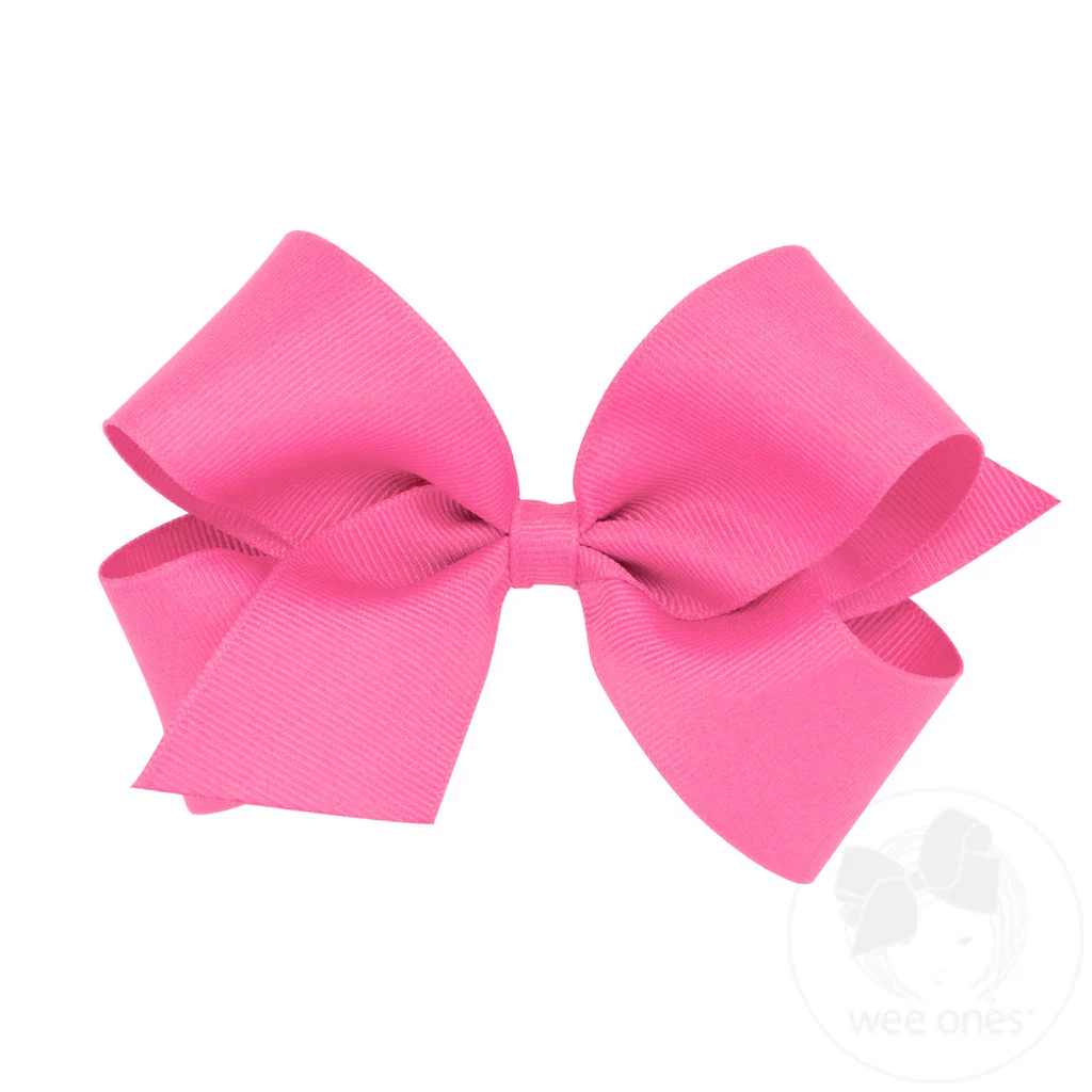 Wee Ones Medium Classic Grosgrain Hair Bow MANY COLORS - Image 9