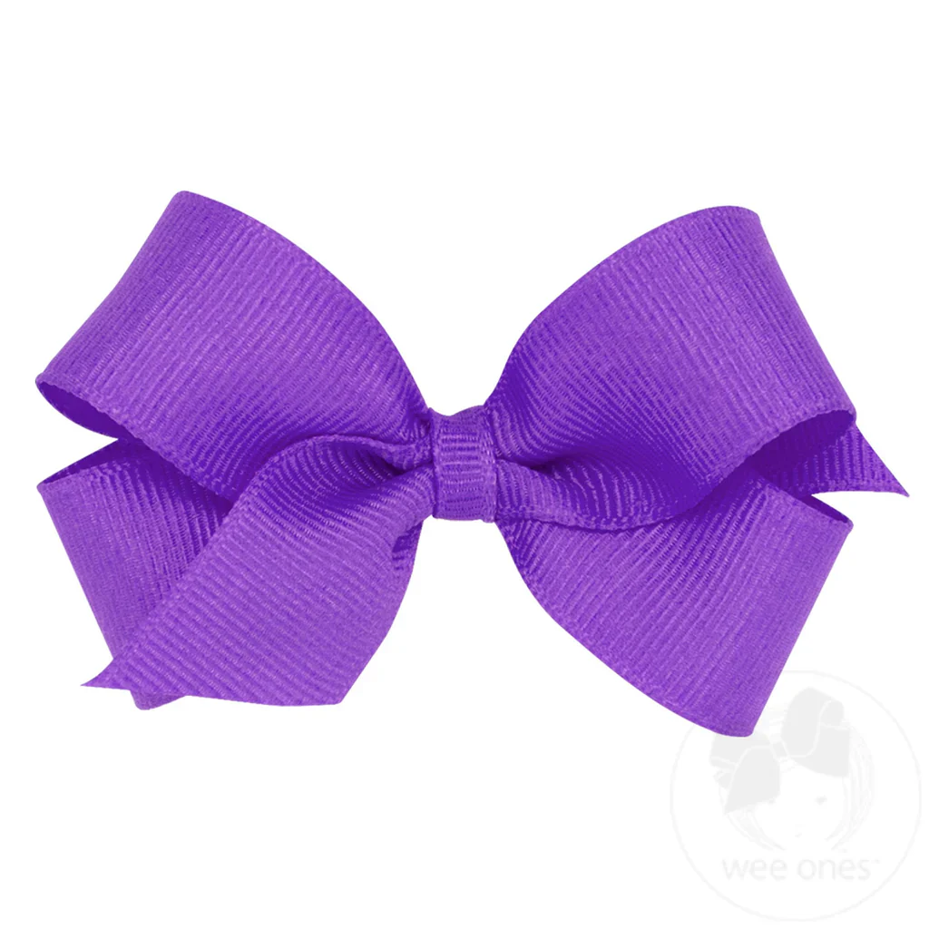 Wee Ones Medium Classic Grosgrain Hair Bow MANY COLORS - Image 28