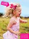 Wee Ones White/Lilac King  Moonstitch Grosgrain Hair Bow with Contrasting Wrap - Image 3