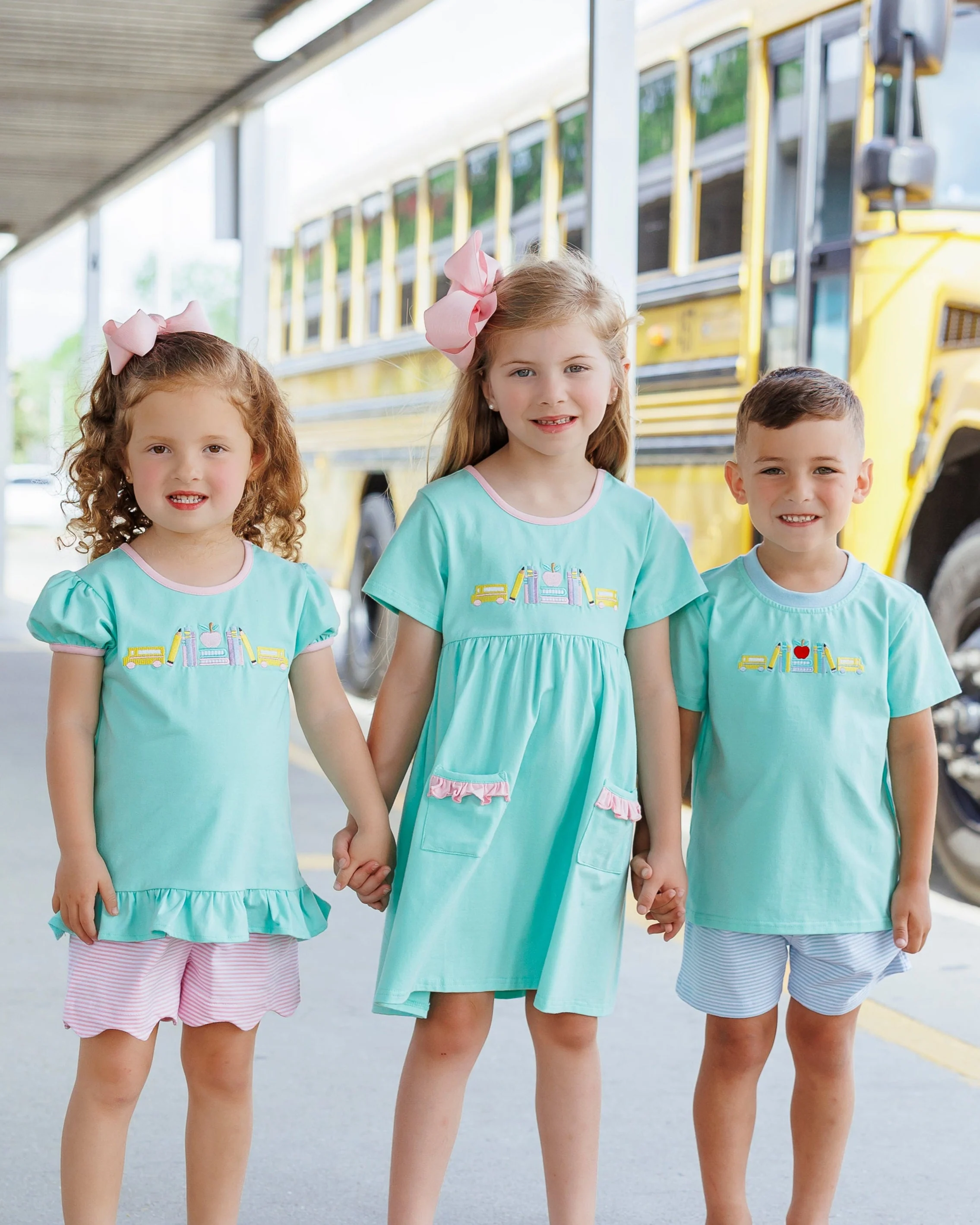 Wheels on the Bus Dress  by Jellybean Smock Candy - Image 4