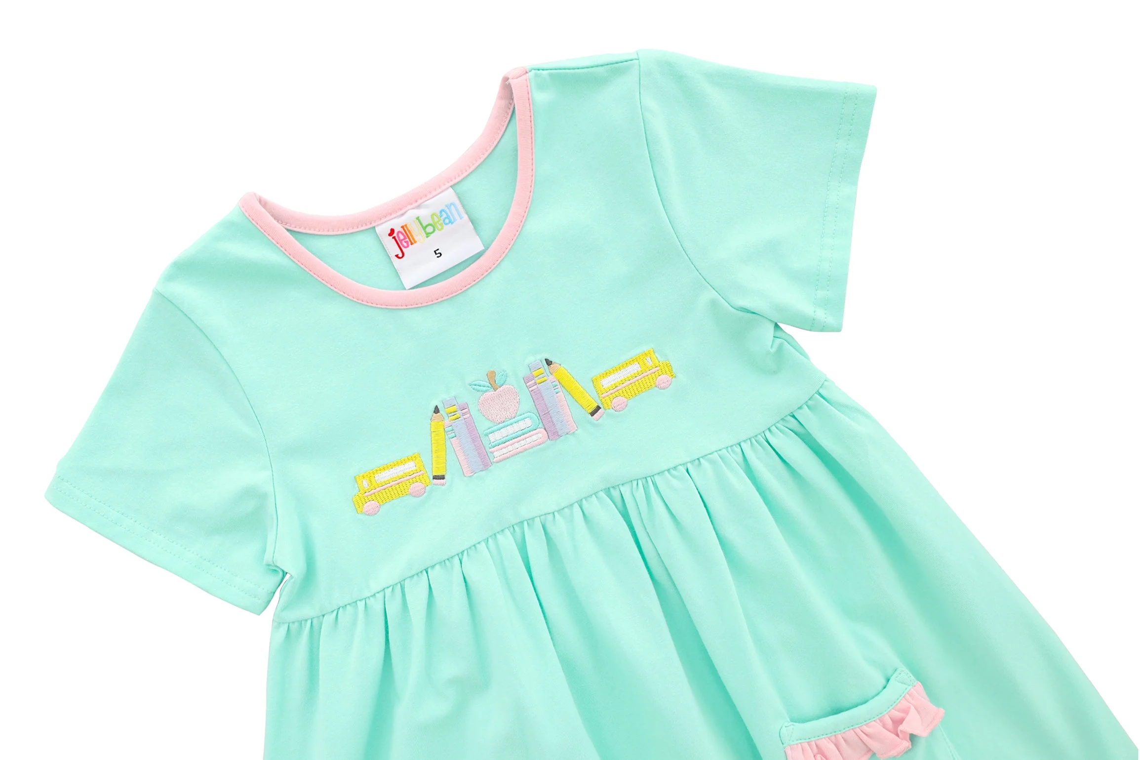 Wheels on the Bus Dress  by Jellybean Smock Candy - Image 7