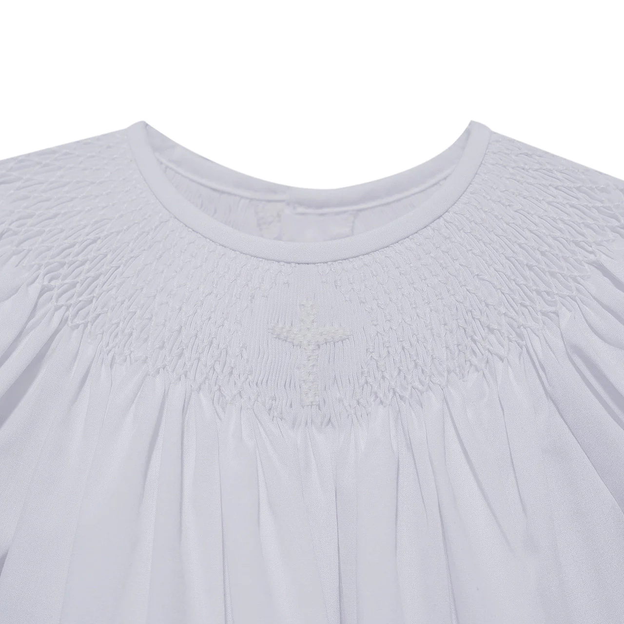 White Georgia Dress - Cross - Image 2