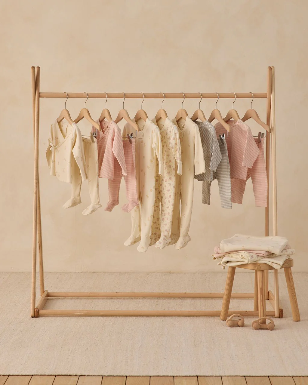 Quincy Mae Zip Long Sleeve Sleeper Footie || Flower Field - Image 3